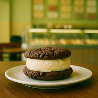 Chocolate Chip Cookie Gelato Sandwich